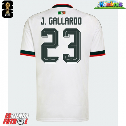México Jesus Gallardo #23 Segunda Equipación Mundial 2026 Manga Corta